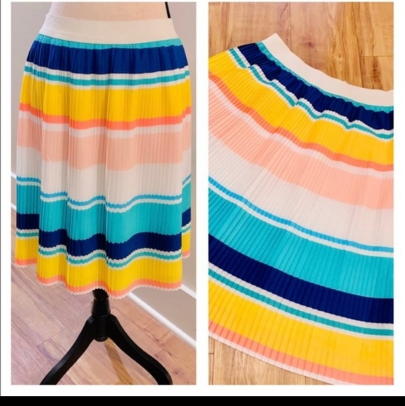 Merona Multicolor Accordion Pleat Plus Skirt XXL - Picture 3 of 3